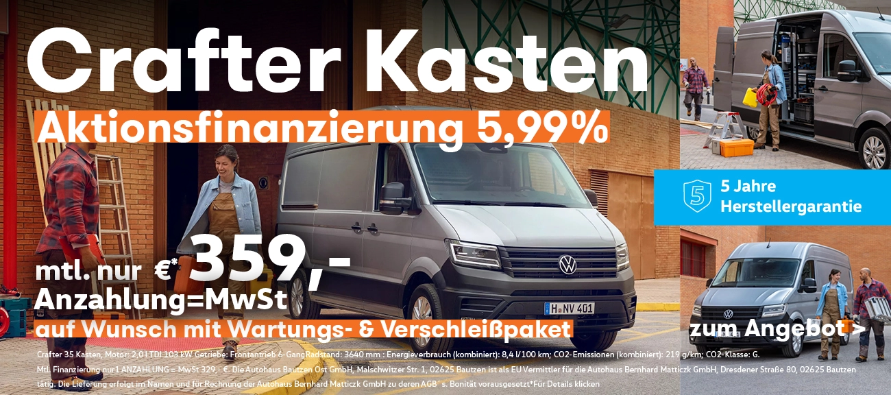 Crafter 1,99% Finanzierung