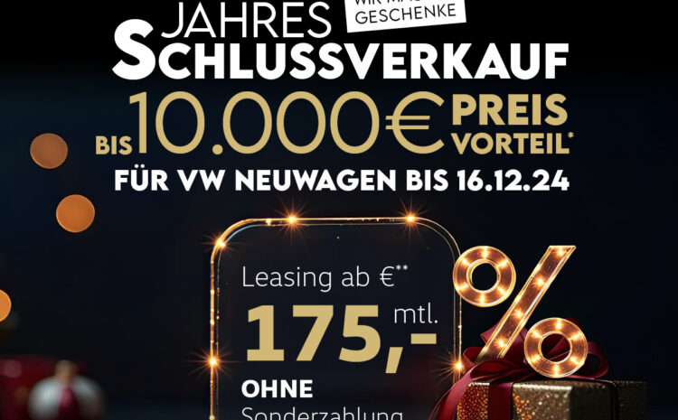  VW Jahresschlussverkauf